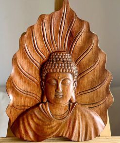 Hand-Carved Buddha Wooden Wall Art