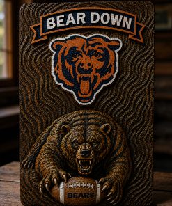 Hand-Carved Bears Wooden Wall Art