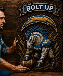 Alternative view of Hand-Carved Chargers Wooden Wall Art