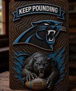 Hand-Carved Panthers Wooden Wall Art