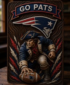 Hand-Carved Patriots Wooden Wall Art